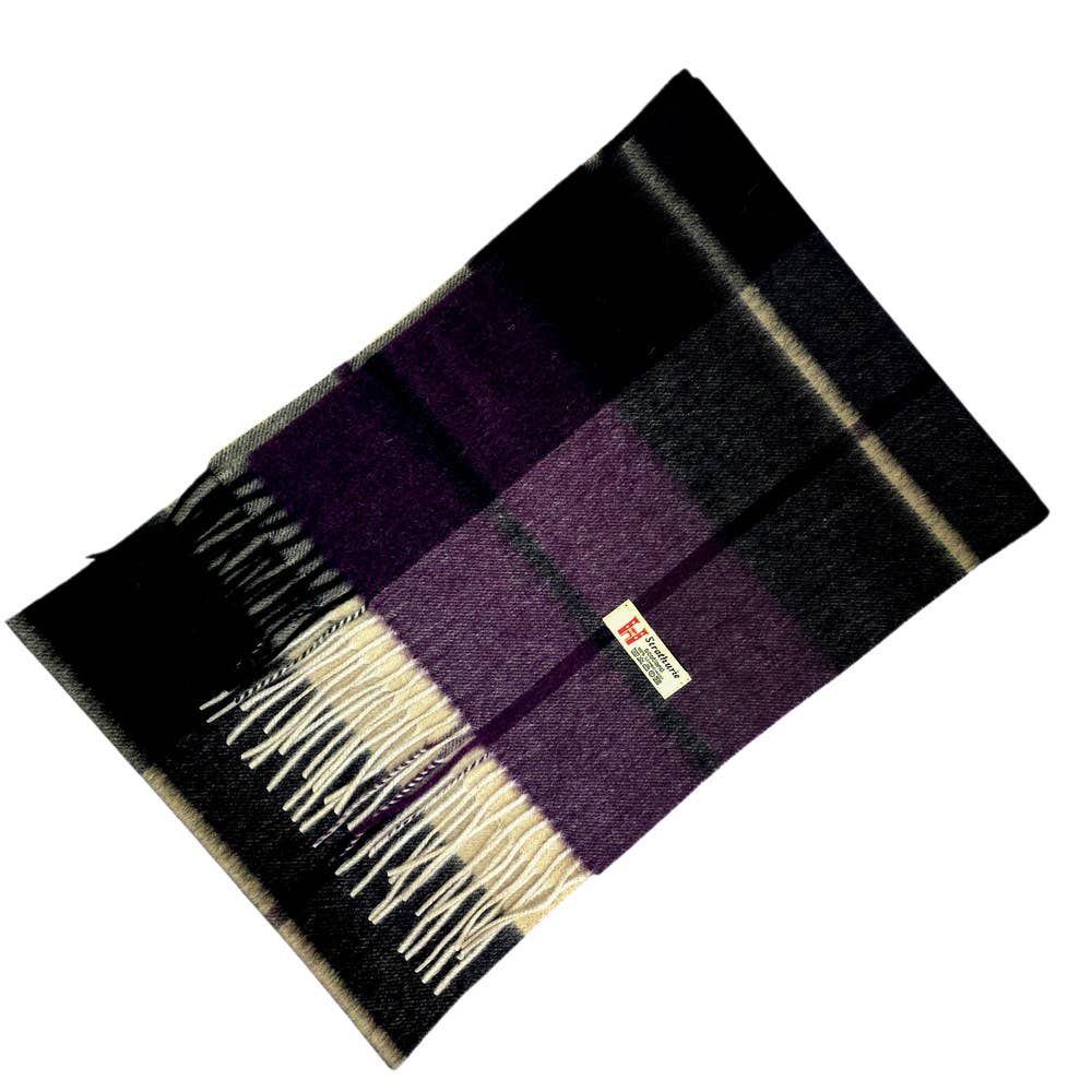 Strathurie Lambswool Plaid Scarf (Various Styles)
