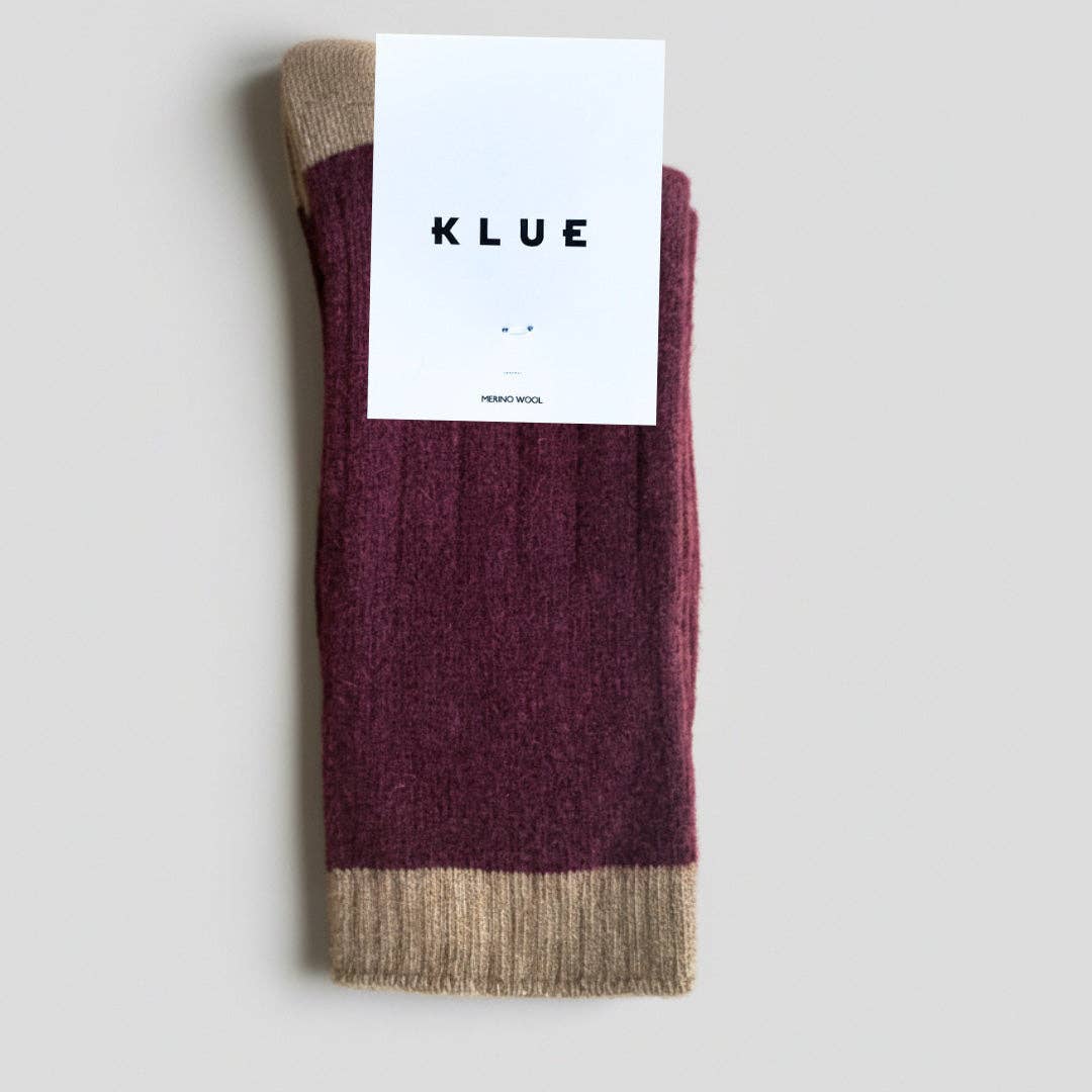 organic socks wine colour