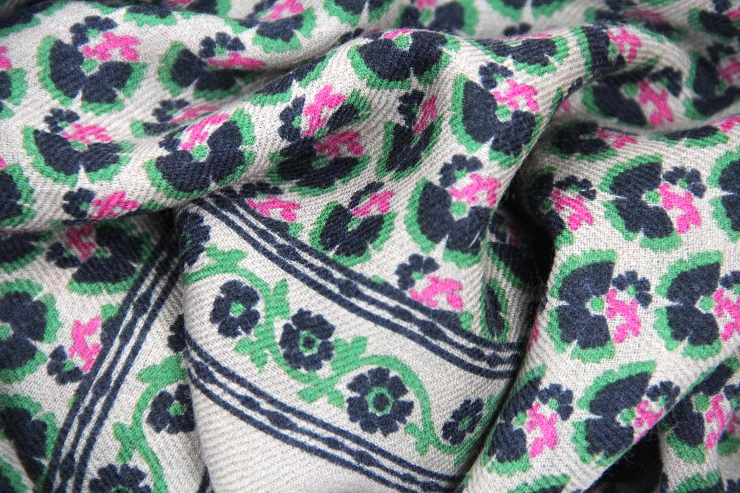 Valentine Floral Wool Scarf