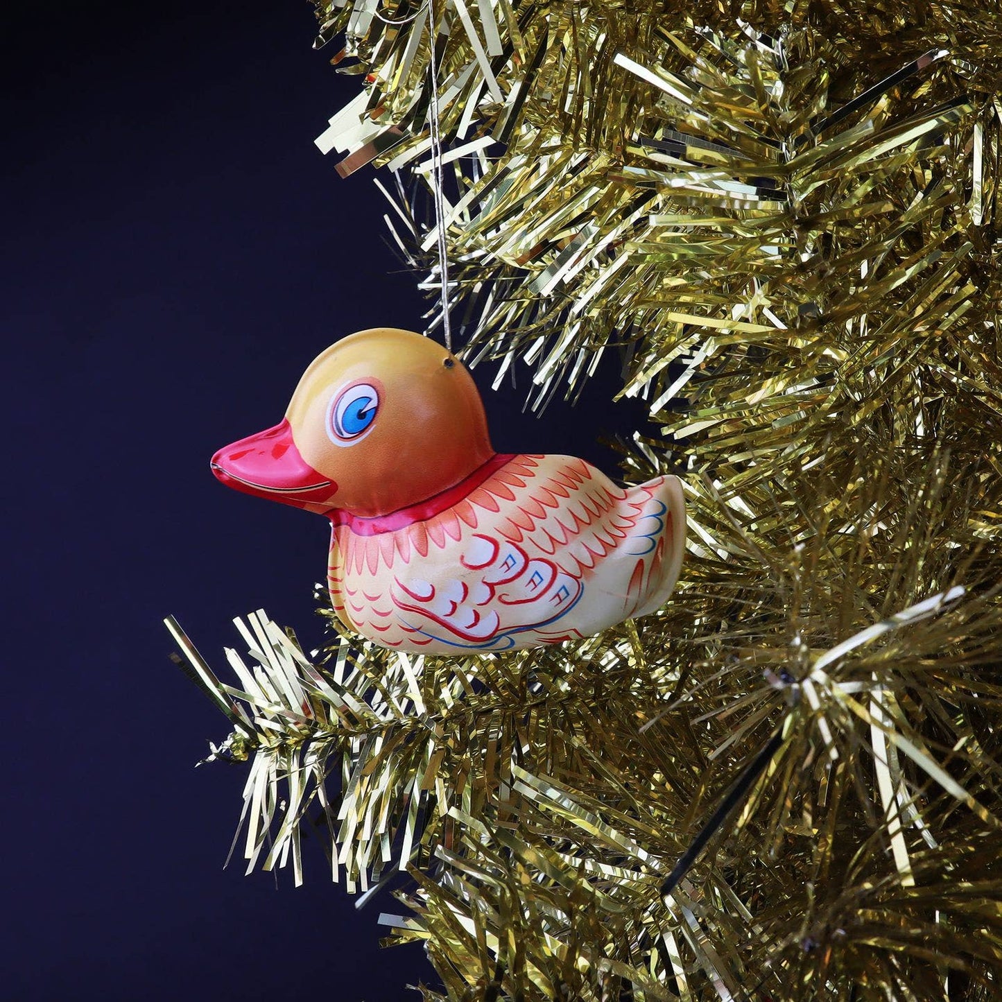 Tin Duck Christmas Tree Ornament