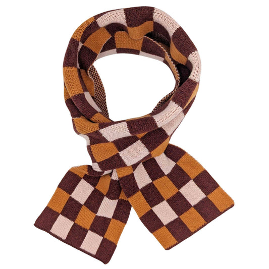 Catherine Tough patterned merino lambswool scarf