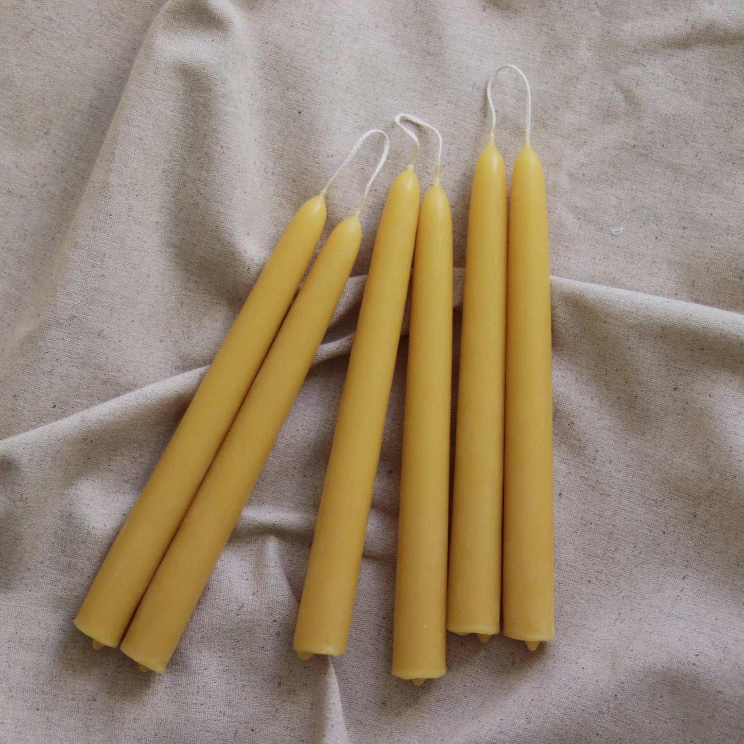 100% Local Beeswax Dinner Candles (Pair)