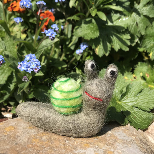 Handmade Hanging Snail Christmas Felt Decoration