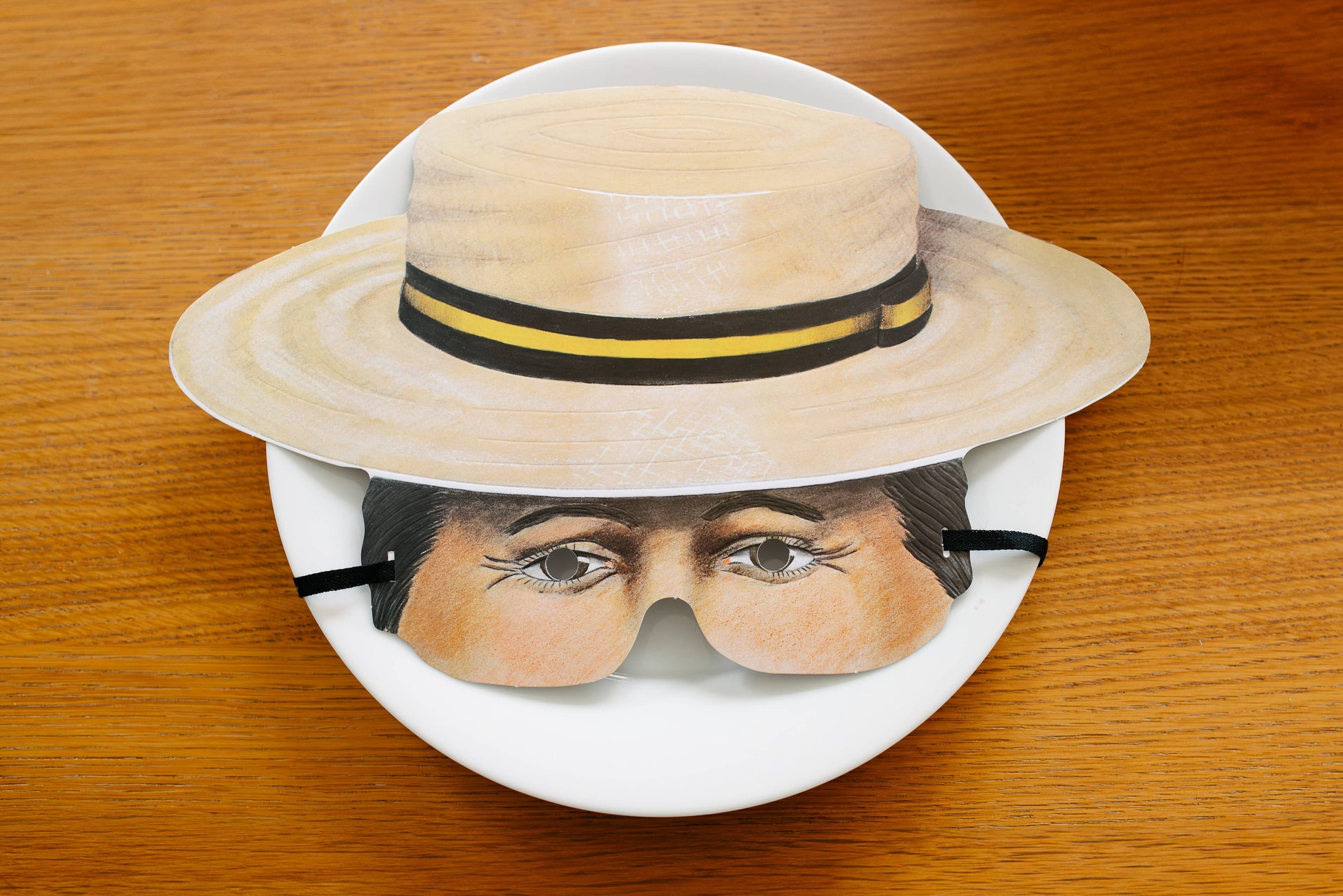 fancy dress 1920's paper mask