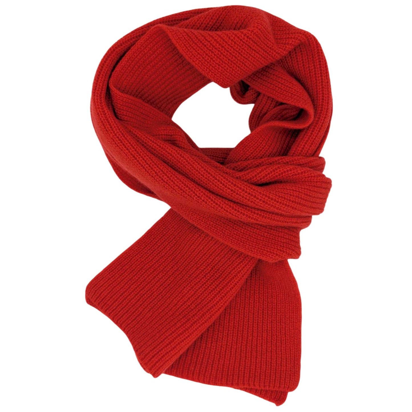 red lambswool scarf
