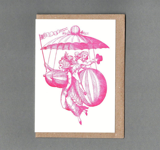 Conveyance to the Regions of Folly – Eco Friendly Letterpress Card