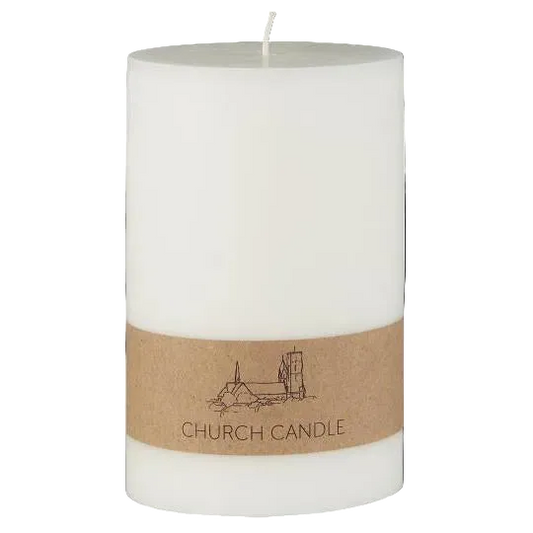 White Church Candle - Nordic Swan Eco Wax