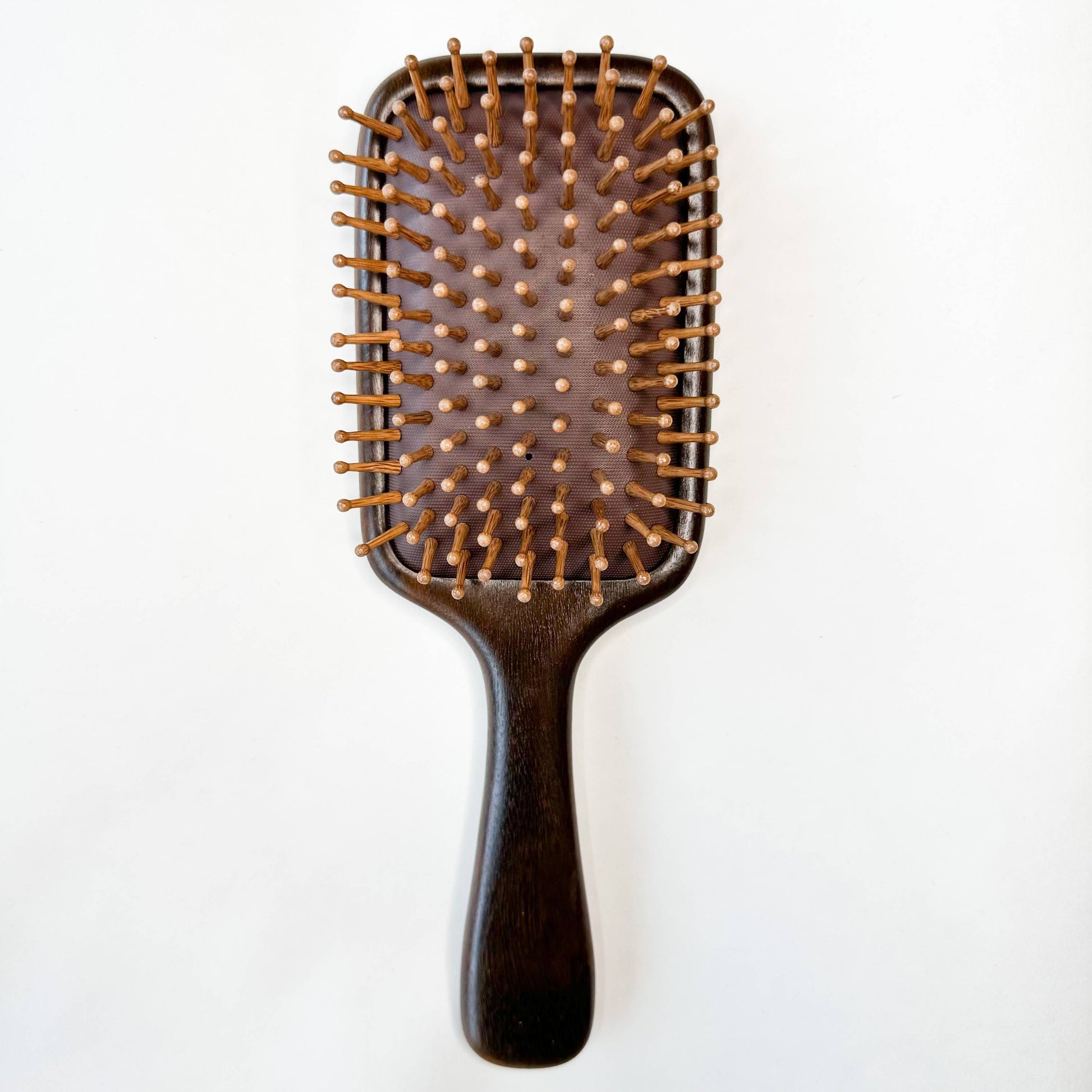 sandalwood hairbrush with bamboo bristles