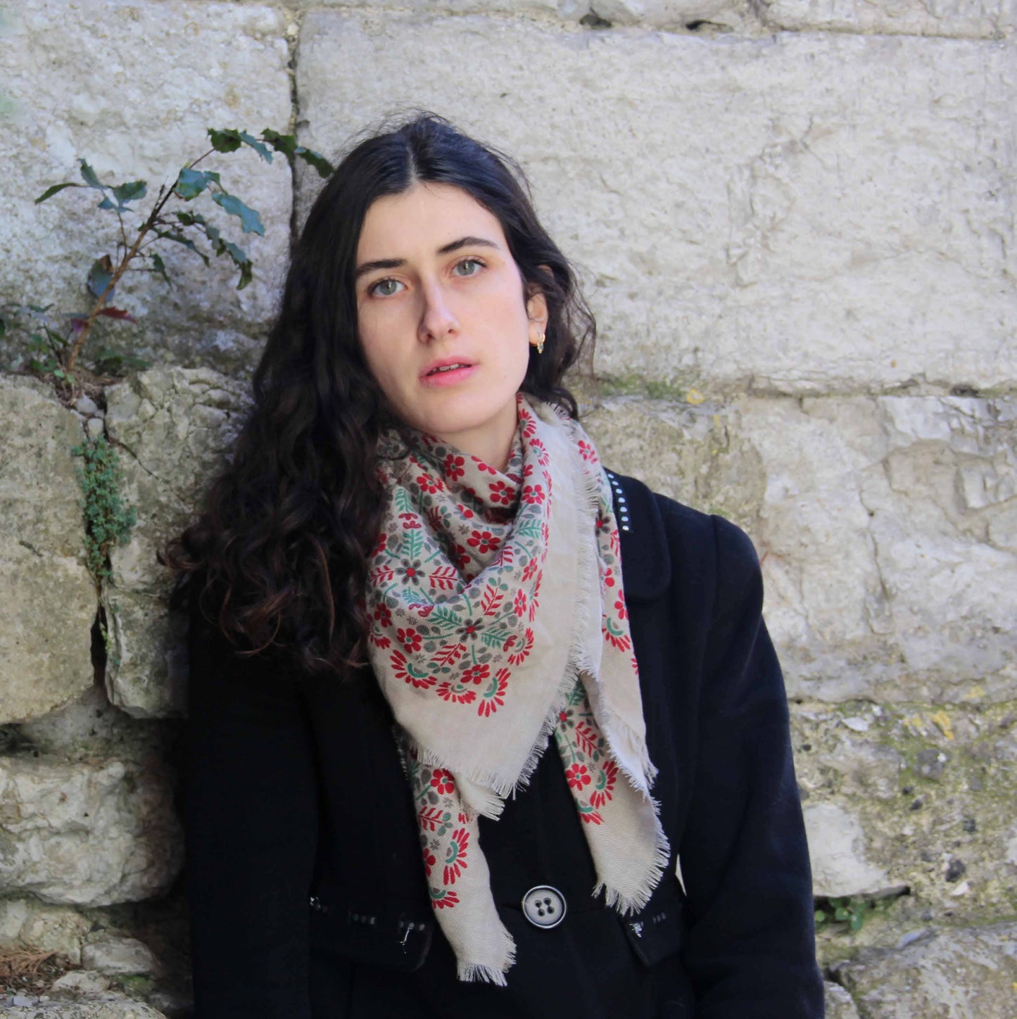 Red Agata Wool Scarf