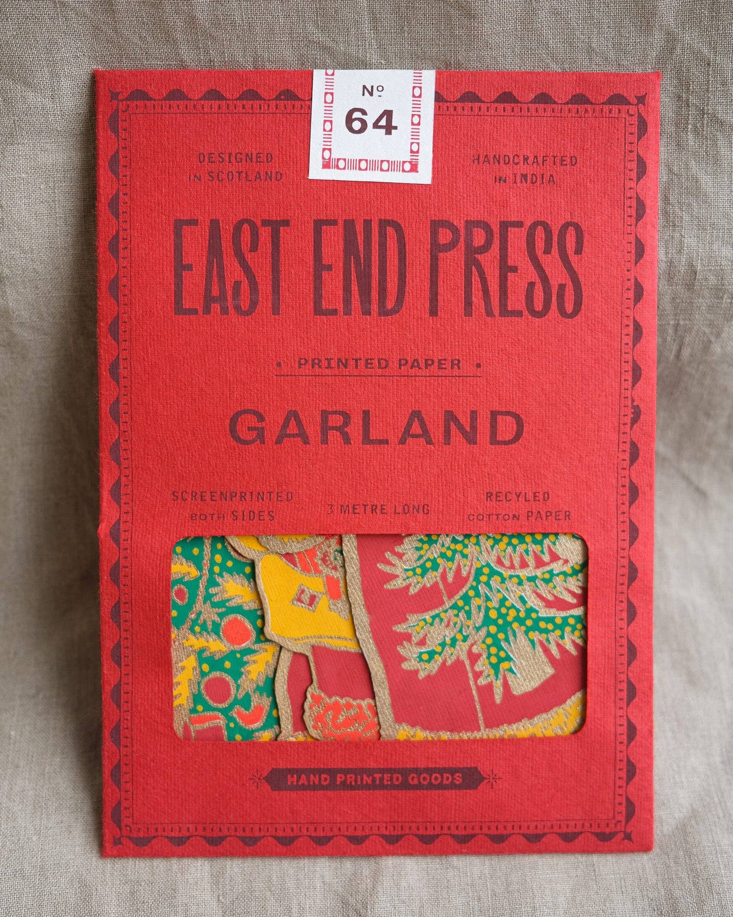 Retro St Nicholas Santa Garland