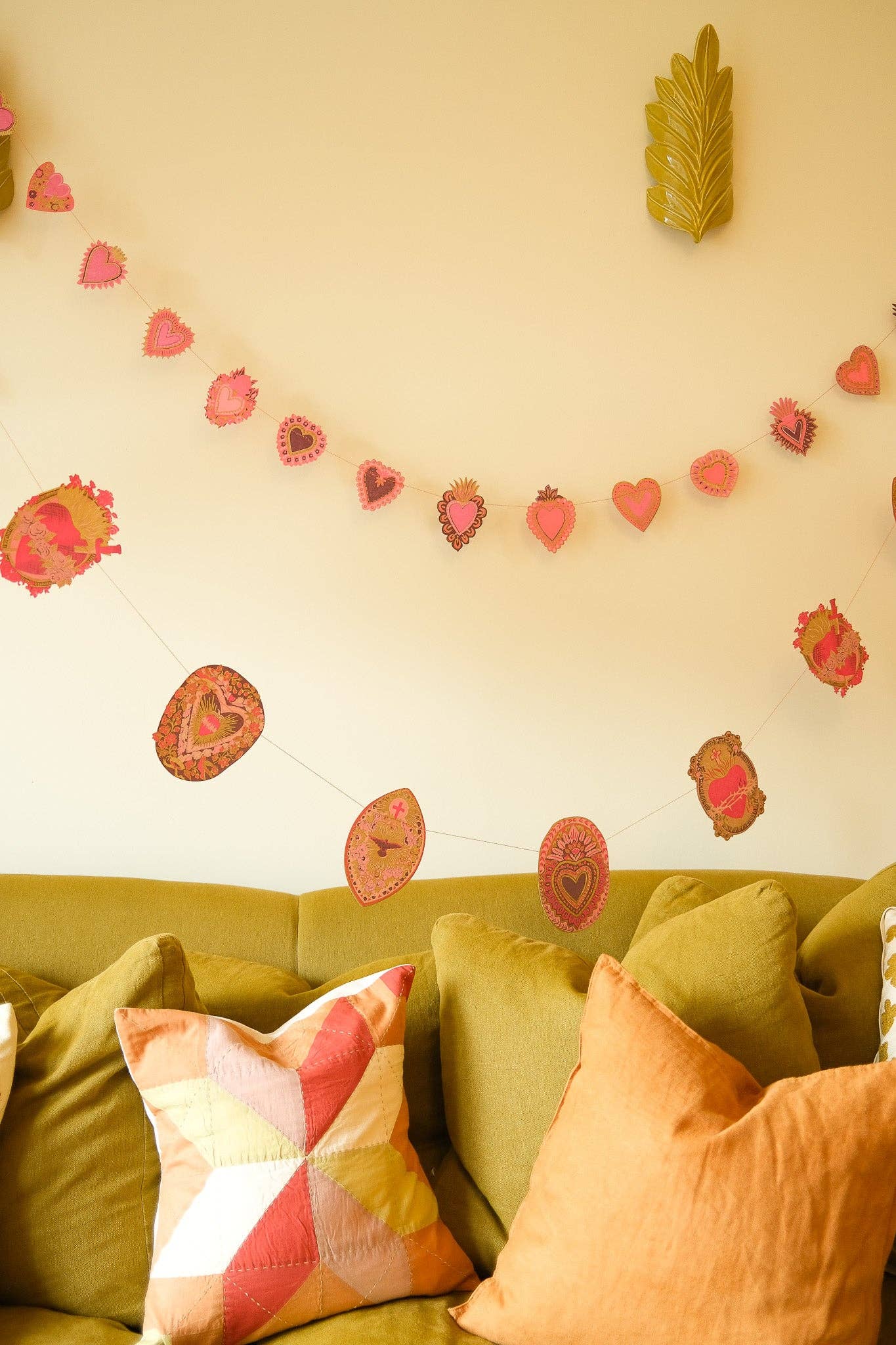 Saint Valentine Sewn Garland