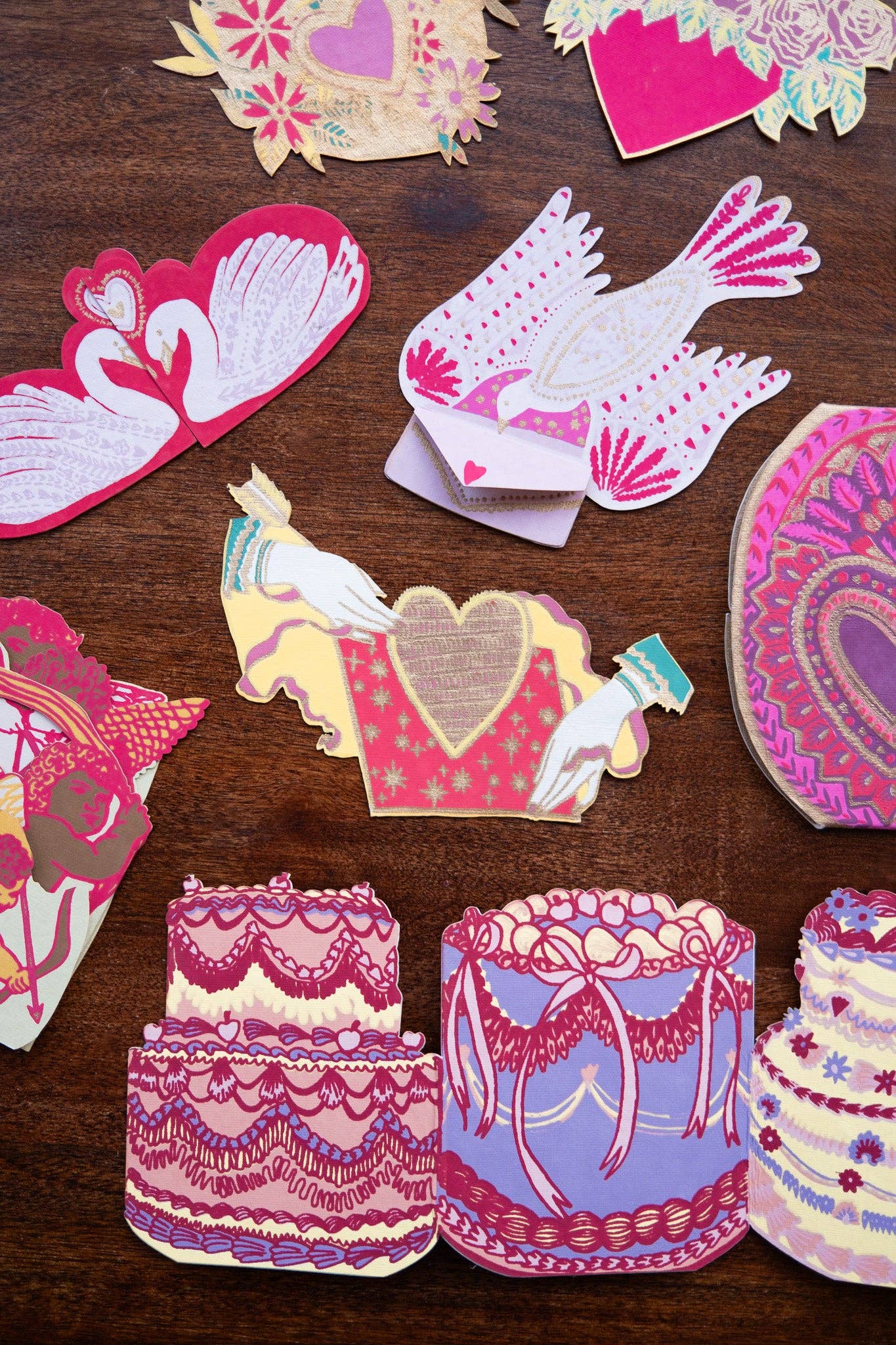 Kissing Swans Valentine’s Day Card