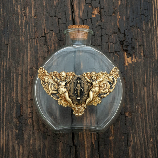 Vintage Angels Holy Water Bottle