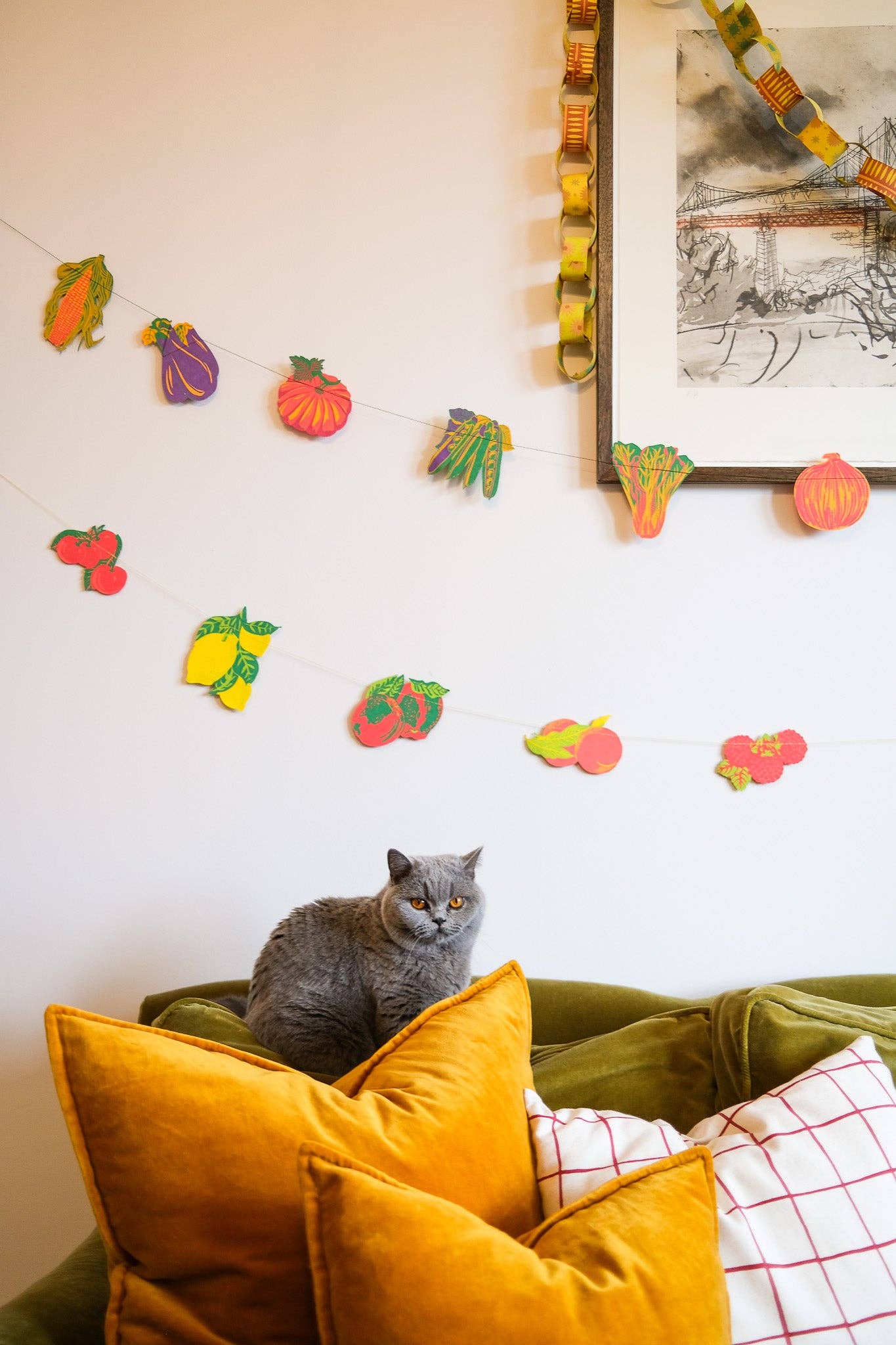 Summer Fruit Paper Garland