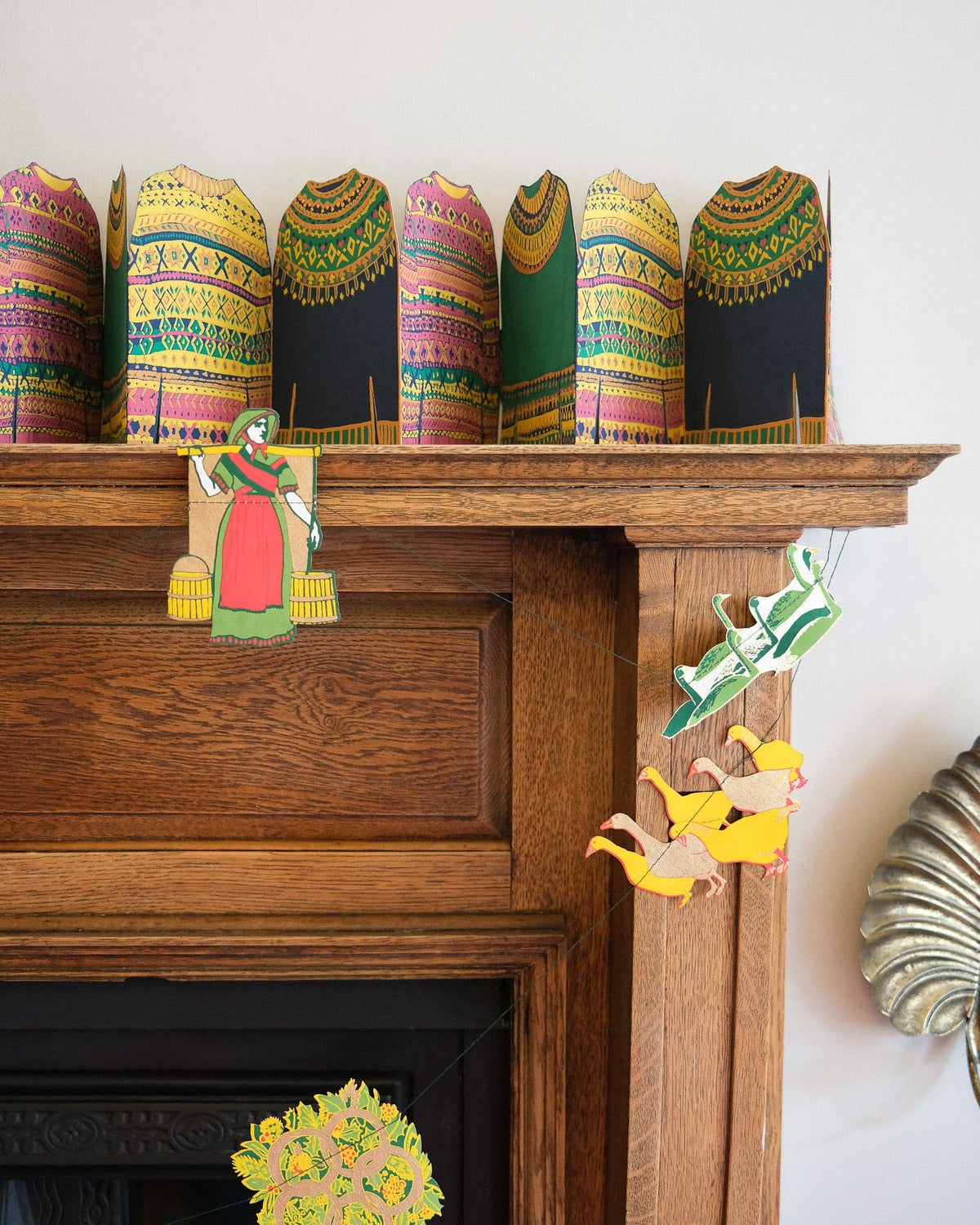 East End Press - 12 Days of Christmas Sewn Garland