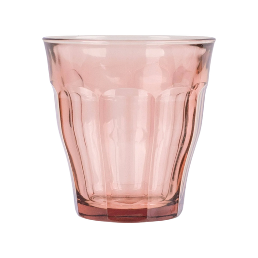 250ml Picardie Glass Tumbler (Four Colours)