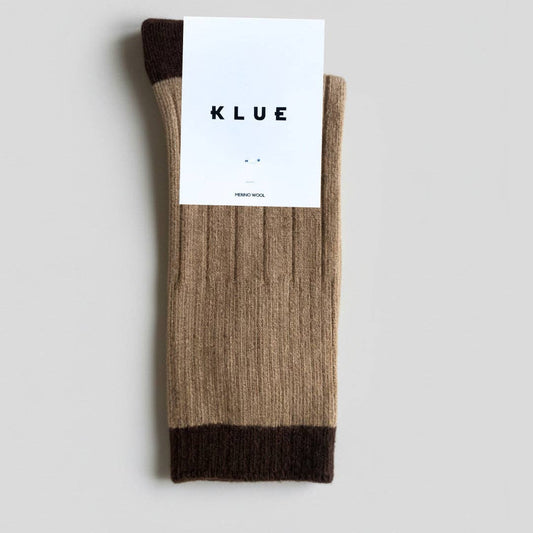 Brown mohair winter socks 