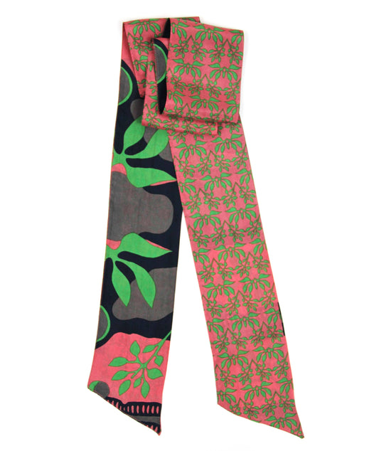 Green Ivy Skinny Scarf