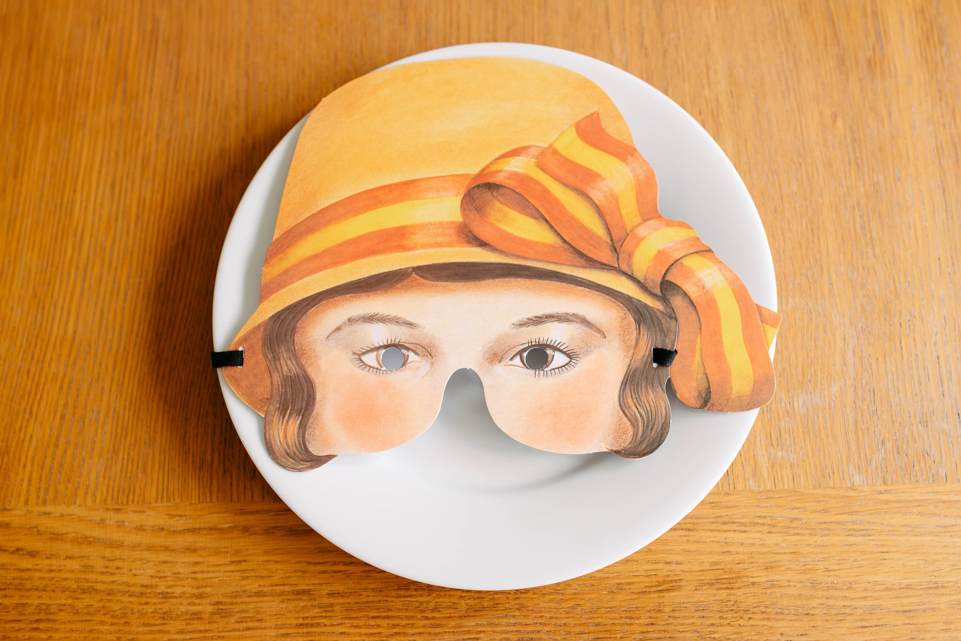 roaring 20's fancy dress paper masks