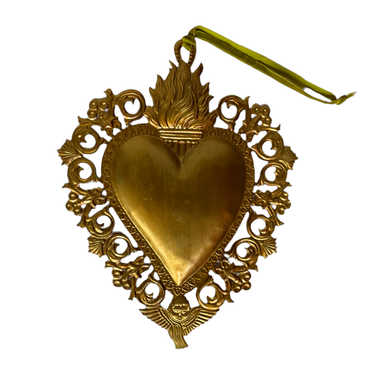 Victoriana Ex Voto Heart Milagros Hanging Ornament