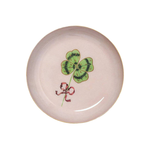 Clover Enamel Trinket Tray