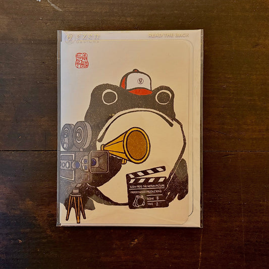 Film Director Hoji  Frog Greeting Card