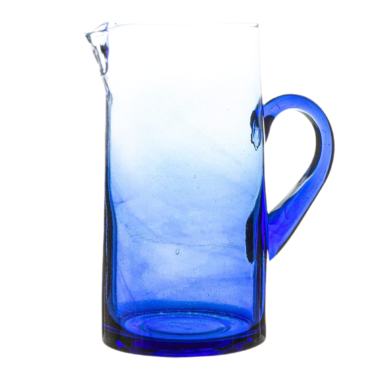 Morrocan Blue Recycled Glass Water Jug