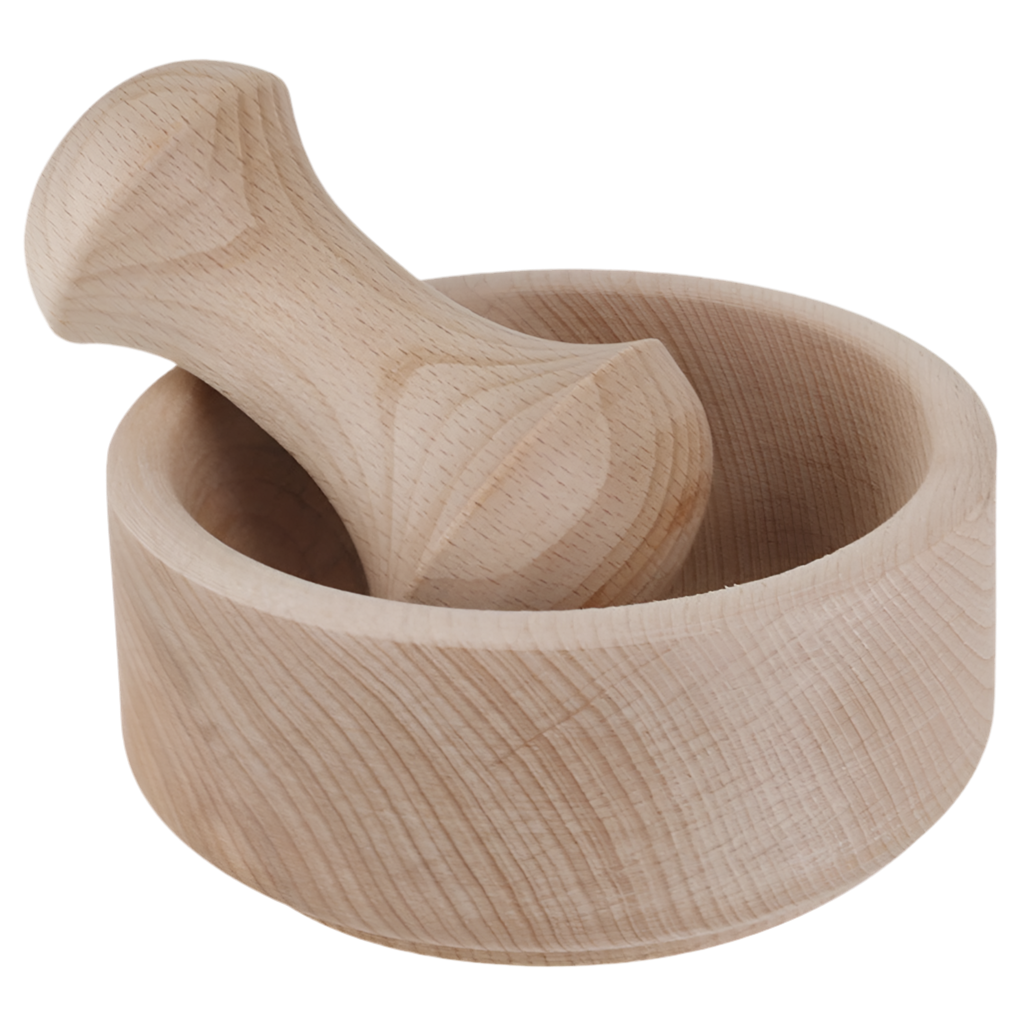 Mortar & Pestle In Beechwood