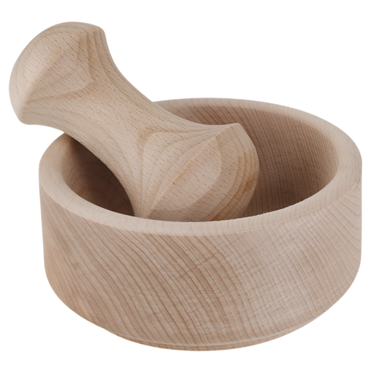 Mortar & Pestle In Beechwood