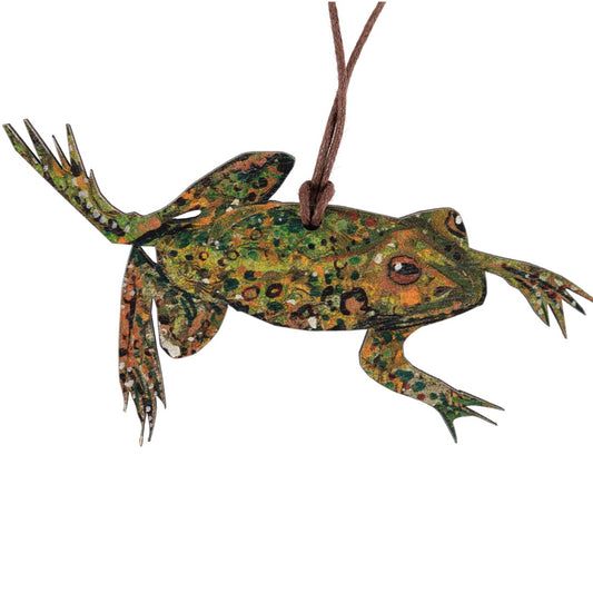 Frog Wooden Decoration