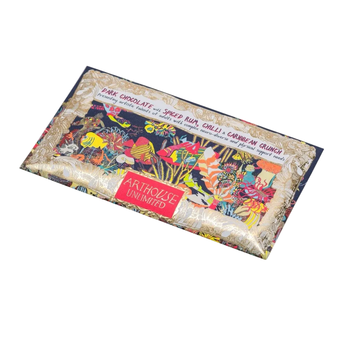 Dark Chocolate Spice Rum, Chilli & Crunch Bar