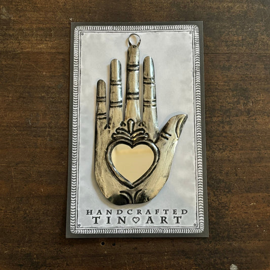 Heart in Hand Mirror