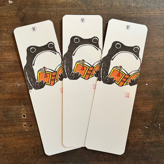 Japanese Book Reading Hoji Frog Bookmark