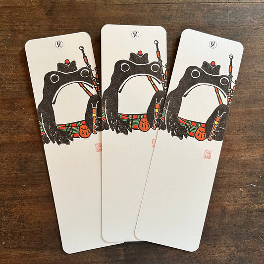 Scottish Hoji Frog Japanese Bookmark