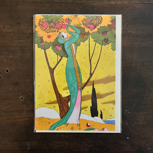 Plum Tree Greetings Card