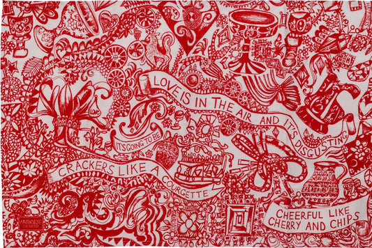 Love Is In The Air Organic Tea Towel