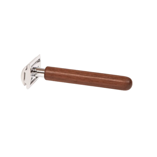 Walnut Wood Safety Razor By Iris Hantverk