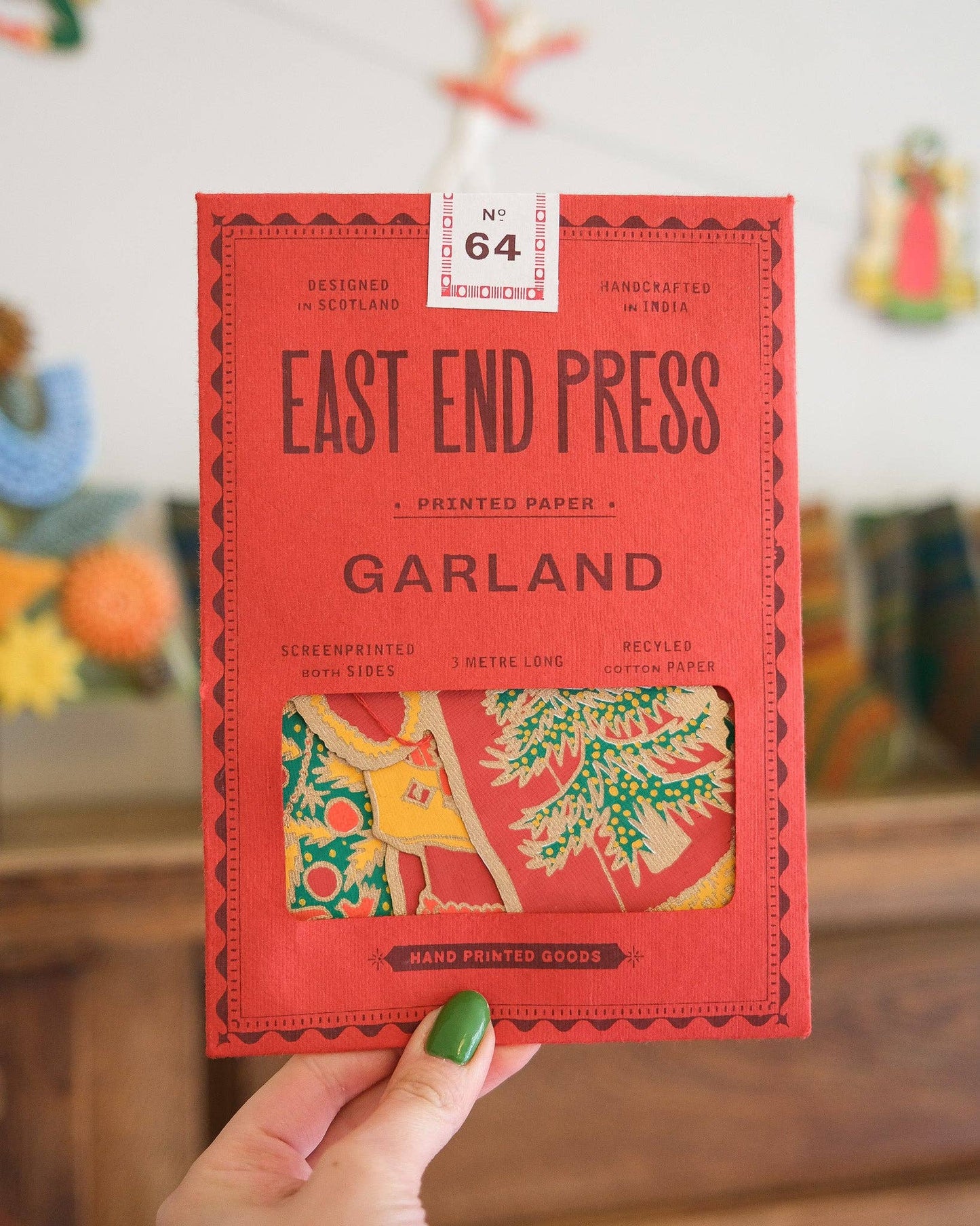 Retro St Nicholas Santa Garland