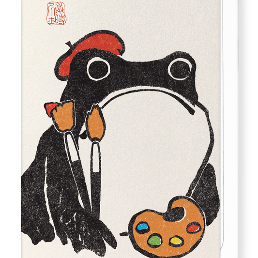 hoji frog art lovers card artist and paint