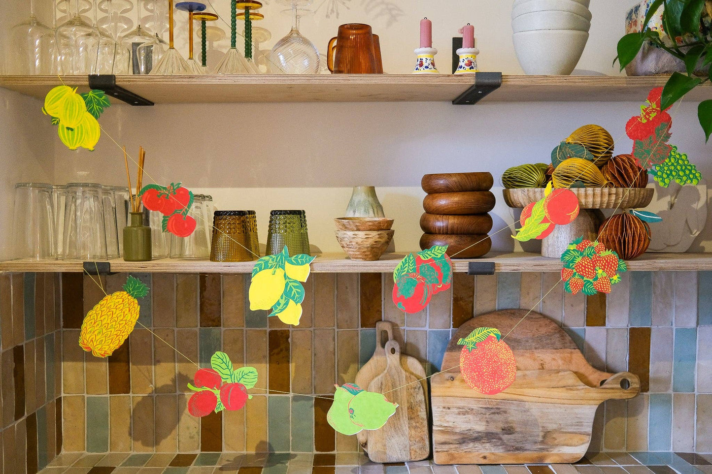 Summer Fruit Paper Garland