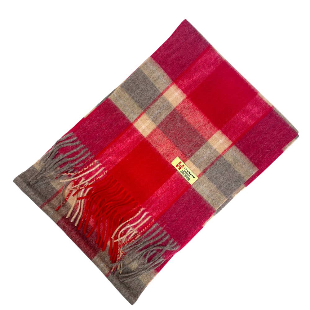 Strathurie Lambswool Plaid Scarf (Various Styles)