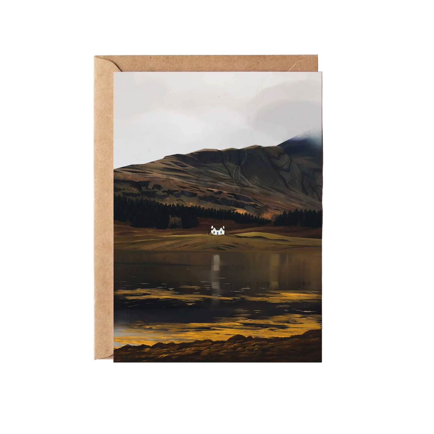 Loch Eil, Scottish Cottage Greeting Card