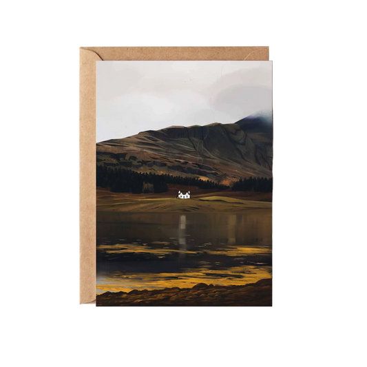 Loch Eil, Scottish Cottage Greeting Card