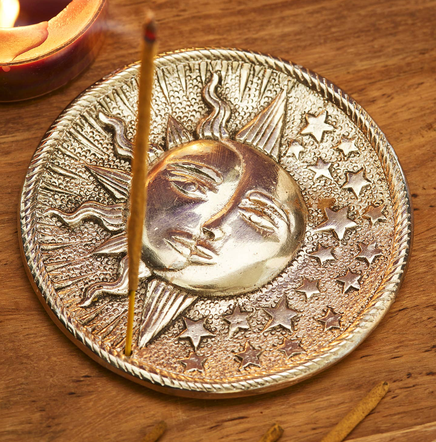 Sun & Moon Incense Holder