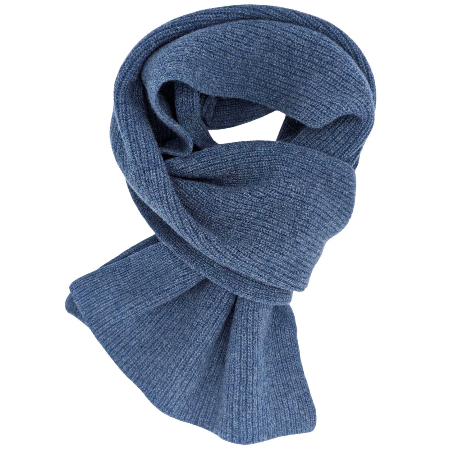 blue lambswool scarf