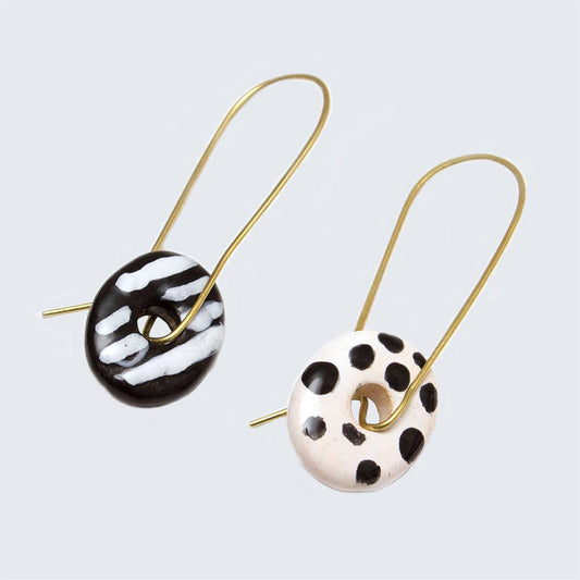 Zawadi Ceramic Earrings – Handmade in Kenya