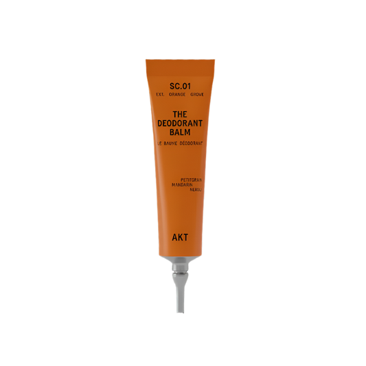 Orange deodorant balm with minimalist tube  'SC.01 The Deodorant Balm' 