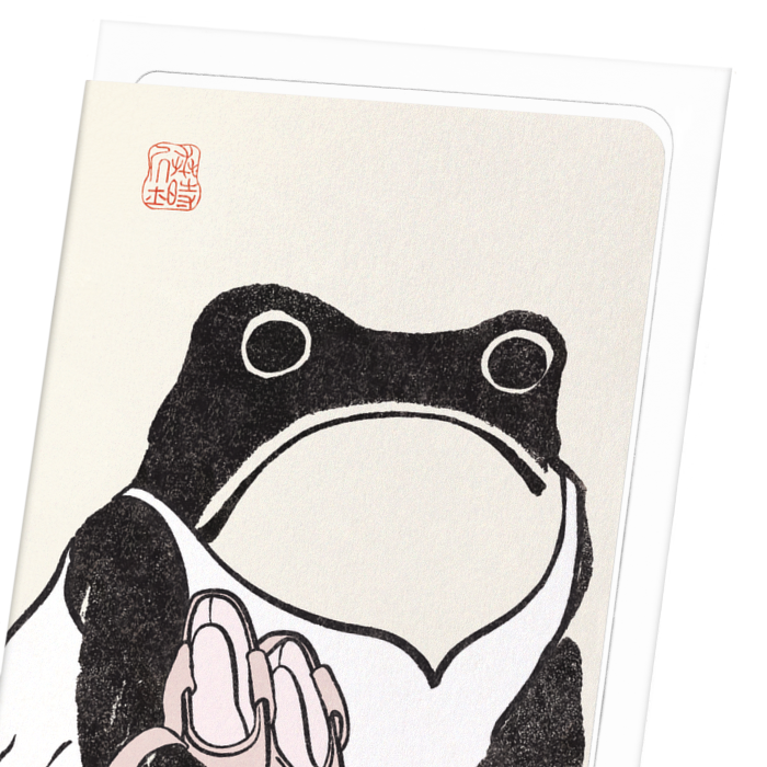 Ballet Hoji Frog: Greetings Card