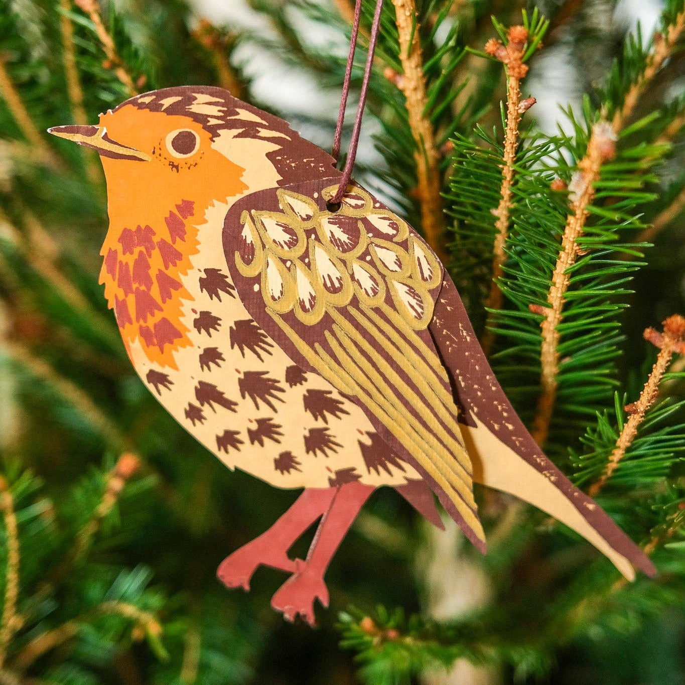 paper bird ornament made in India