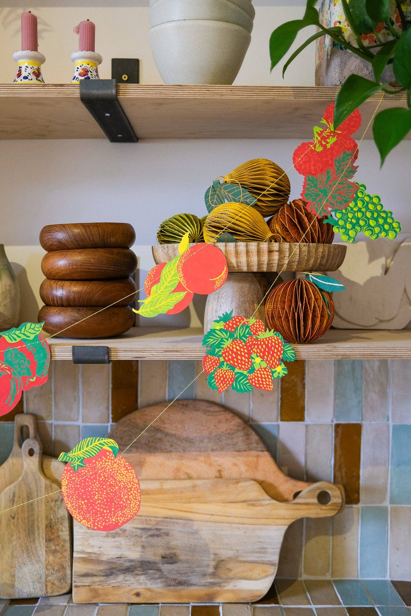 Summer Fruit Paper Garland
